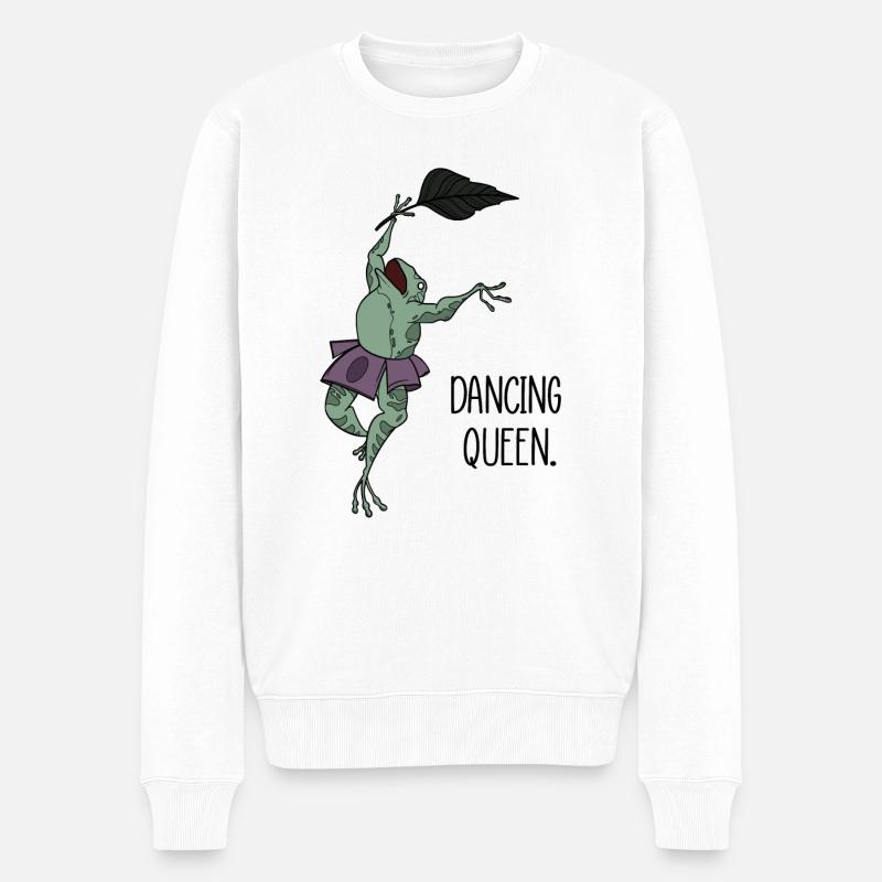 Dancing Queen Frog Dance Ballet - Pull Premium bio Homme - blanc