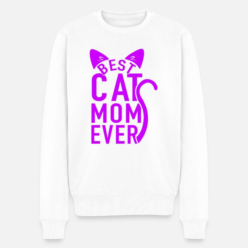 Chat Maman Chat Chat Chat Amoureux Cadeau - Pull Premium bio Homme - blanc
