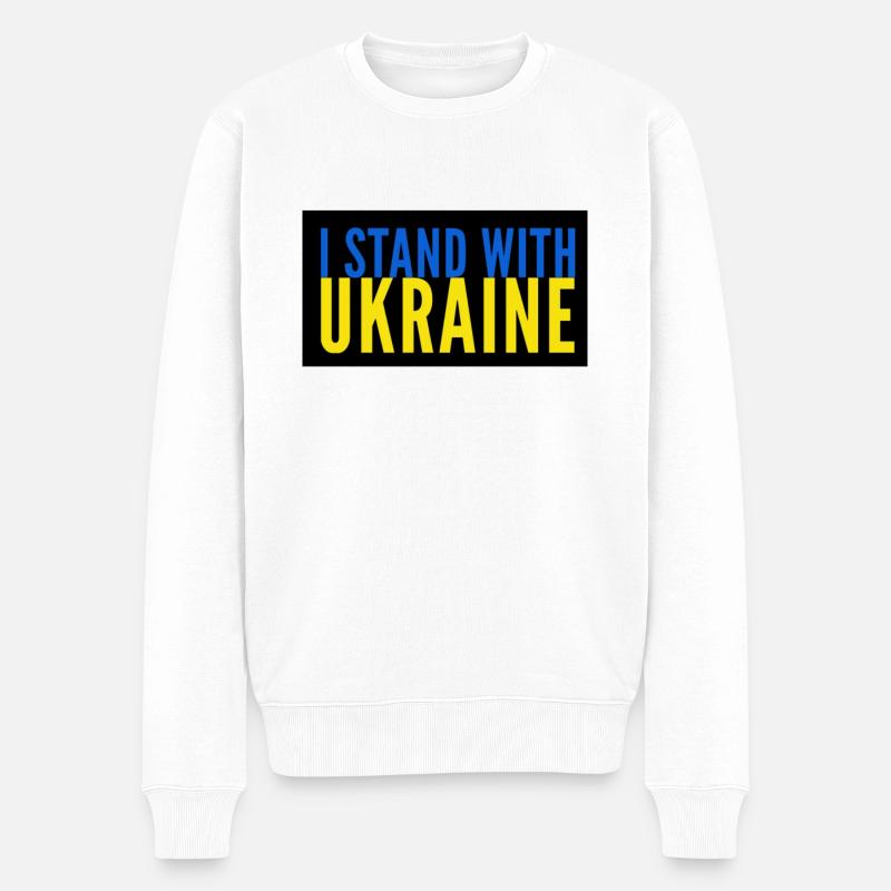 Ukraine - Pull Premium bio Homme - blanc