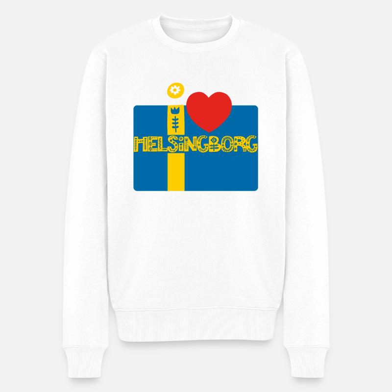 Helsingborg - Pull Premium bio Homme - blanc