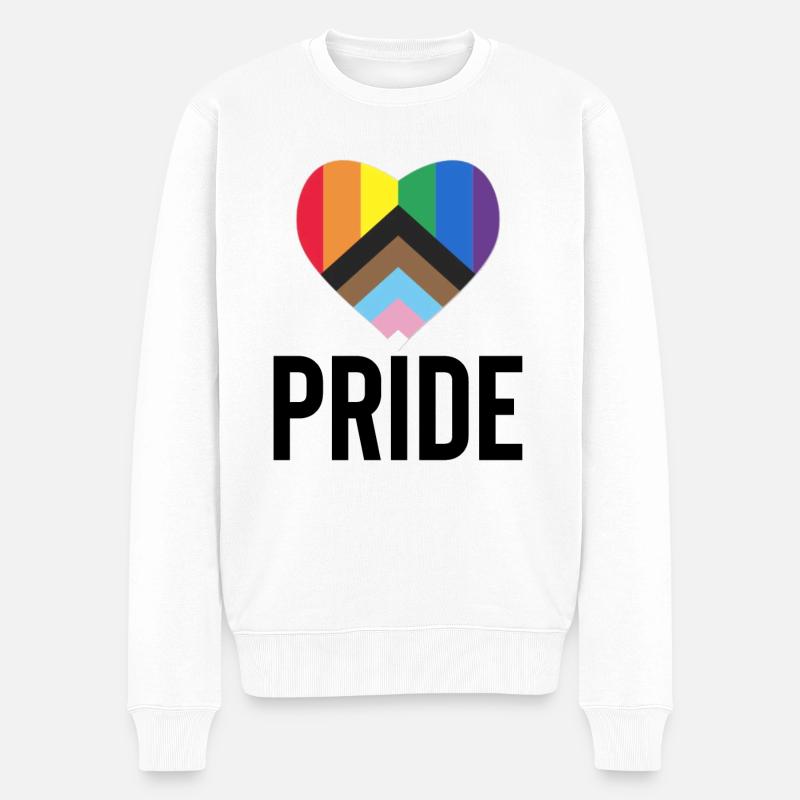 Pride T-Shirt - Männer Premium Bio Pullover - Weiß
