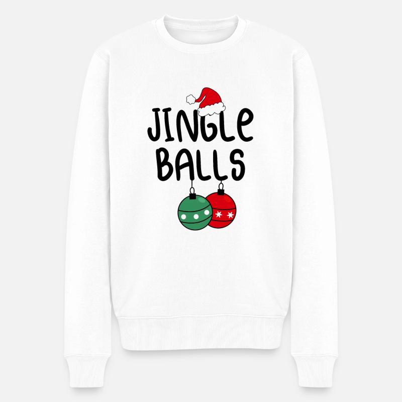 Boules de jingle - Pull Premium bio Homme - blanc