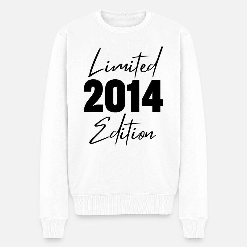 2014 Limited Edition - Männer Premium Bio Pullover - Weiß