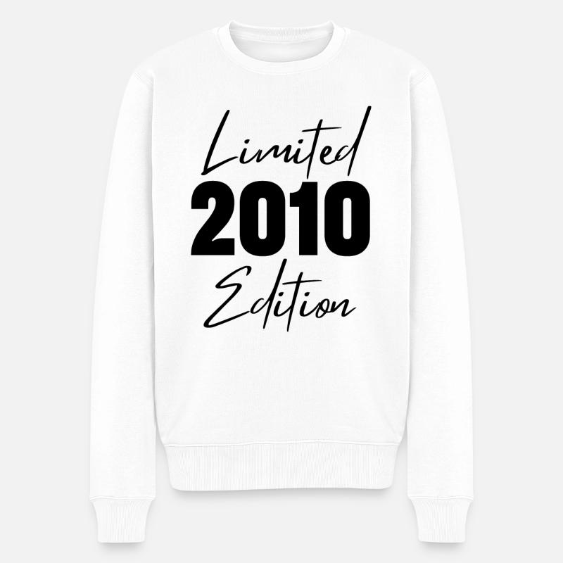 2010 Limited Edition - Männer Premium Bio Pullover - Weiß