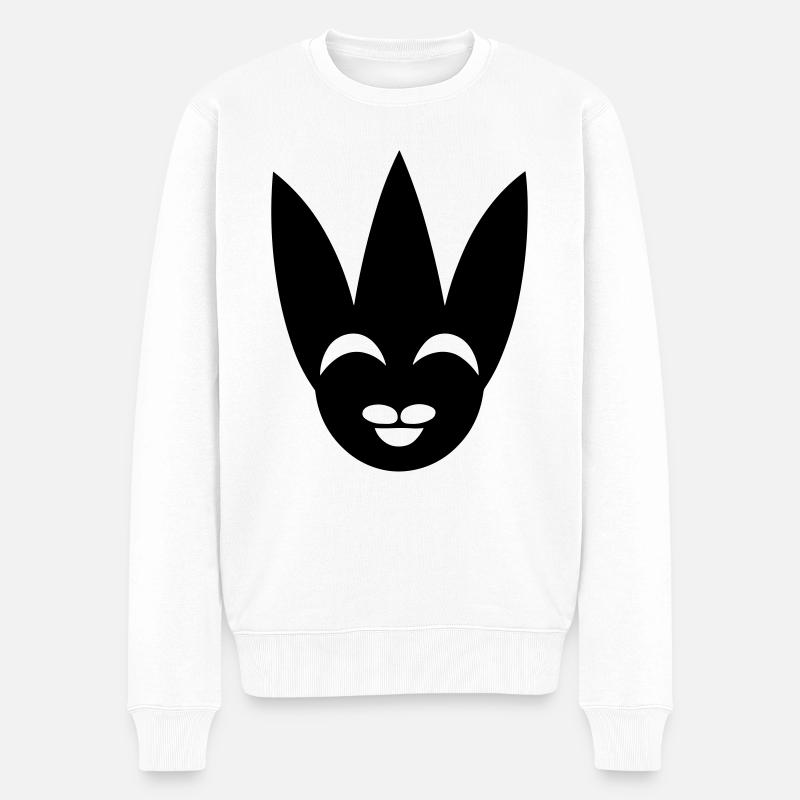 Clown - Männer Premium Bio Pullover - Weiß