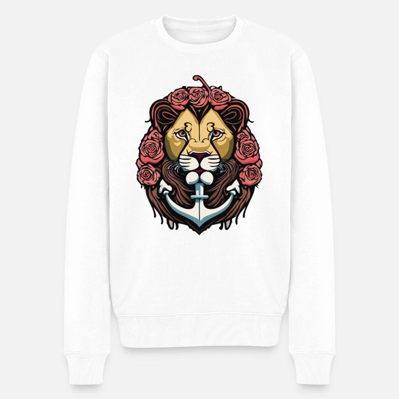 Loewe Anchor Roses - Pull Premium bio Homme - blanc