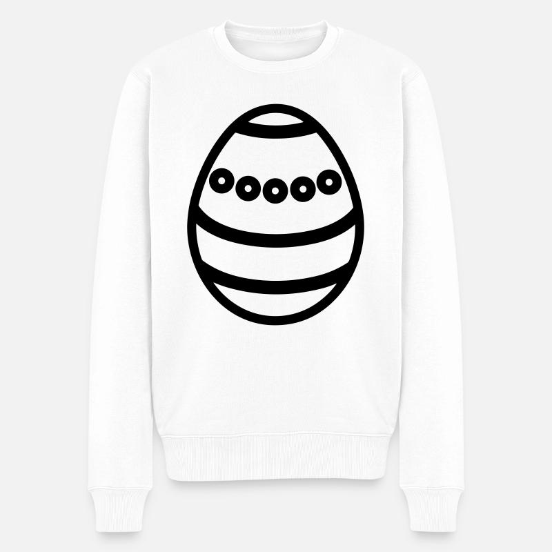 Oeuf de Pâques - Pull Premium bio Homme - blanc