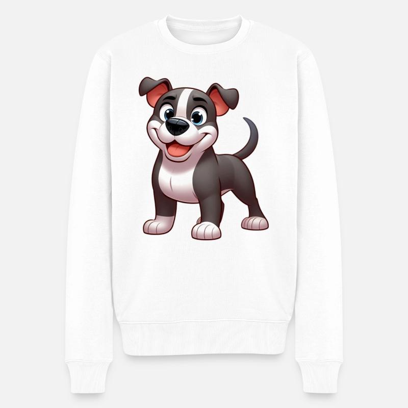 Pitbull 5 - Männer Premium Bio Pullover - Weiß