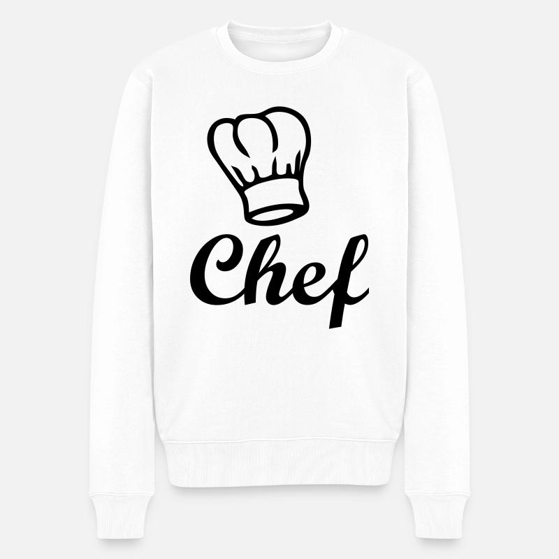 chef - Pull Premium bio Homme - blanc