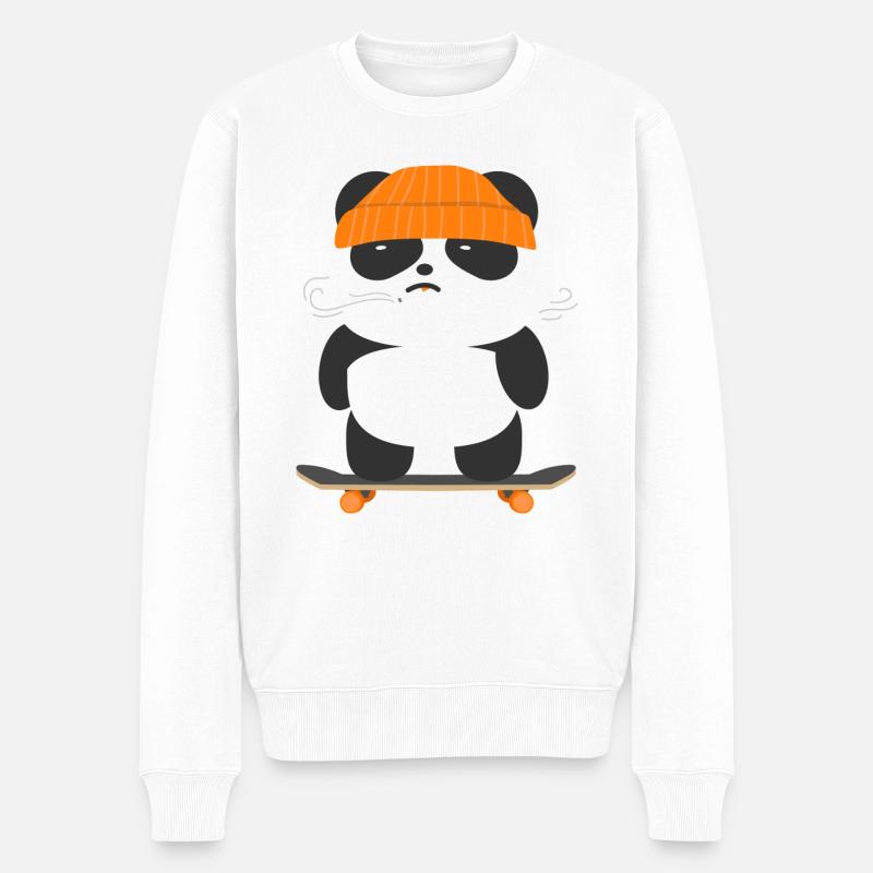 Skateboard - Pull Premium bio Homme - blanc