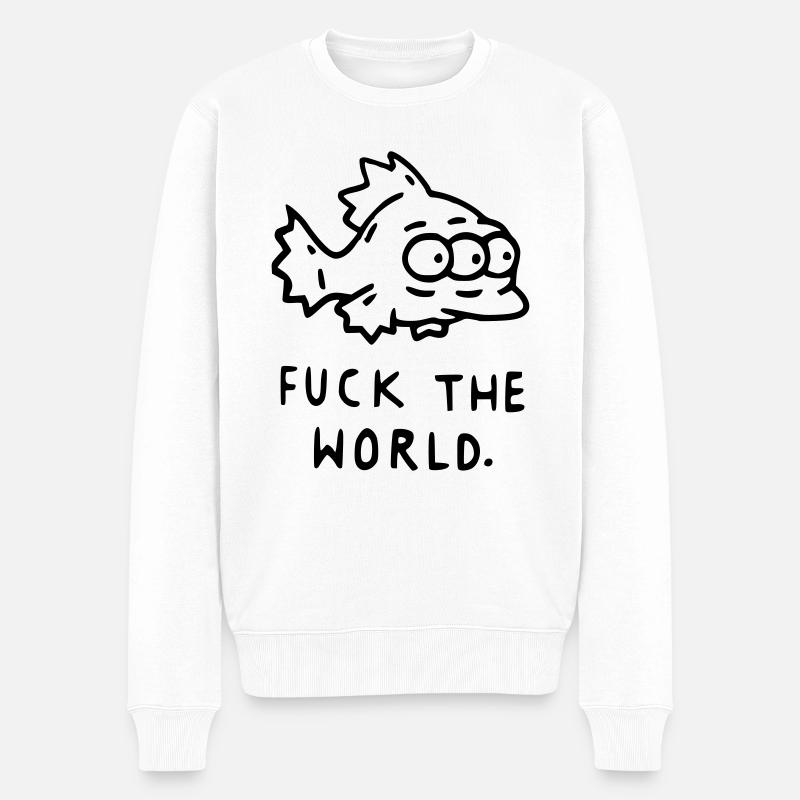 Fuck Le Monde - Pull Premium bio Homme - blanc