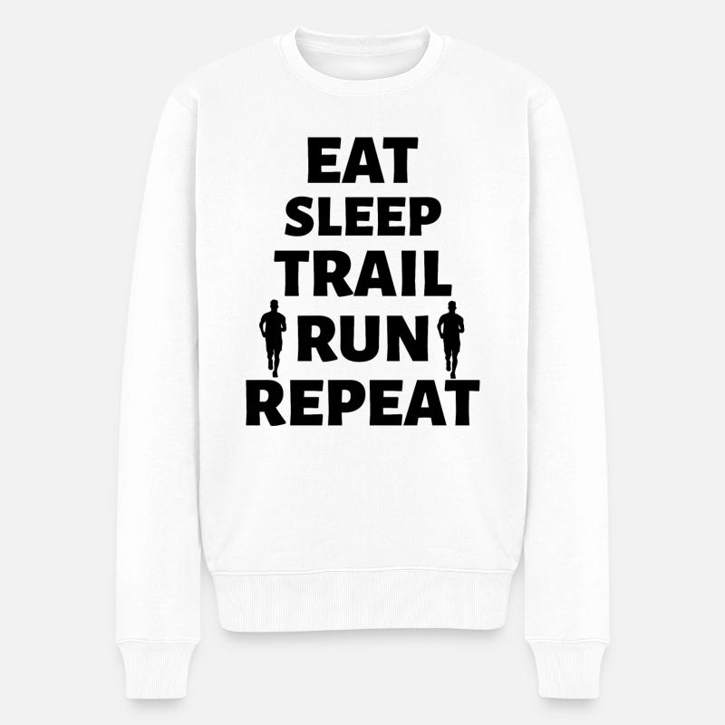 Course de marathon - Pull Premium bio Homme - blanc