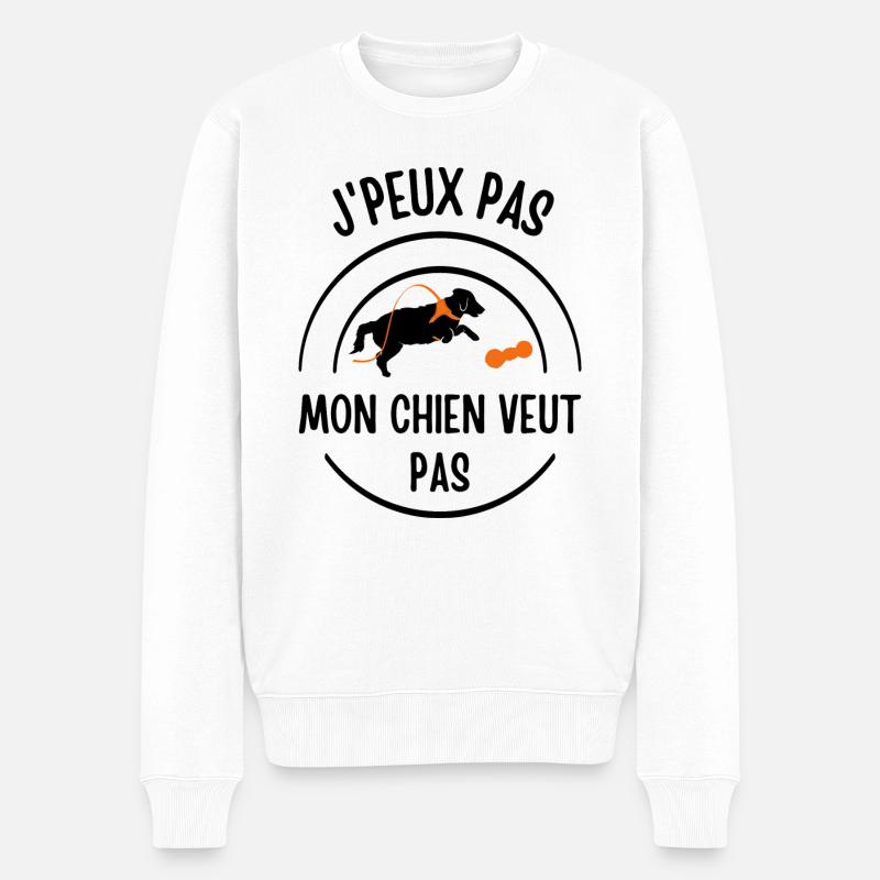 Mon Chien veut pas - Pull Premium bio Homme - blanc