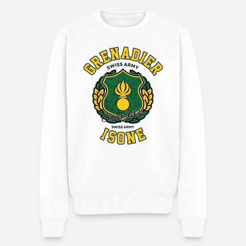 Grenadier - Pull Premium bio Homme - blanc