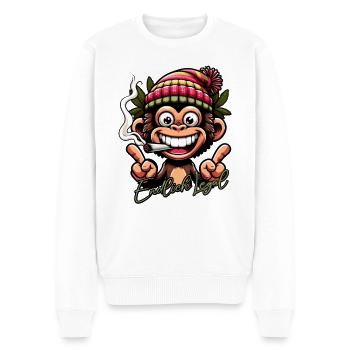 Finally legal - Men's Premium Organic Jumper - white - Front - Thijin (182cm)