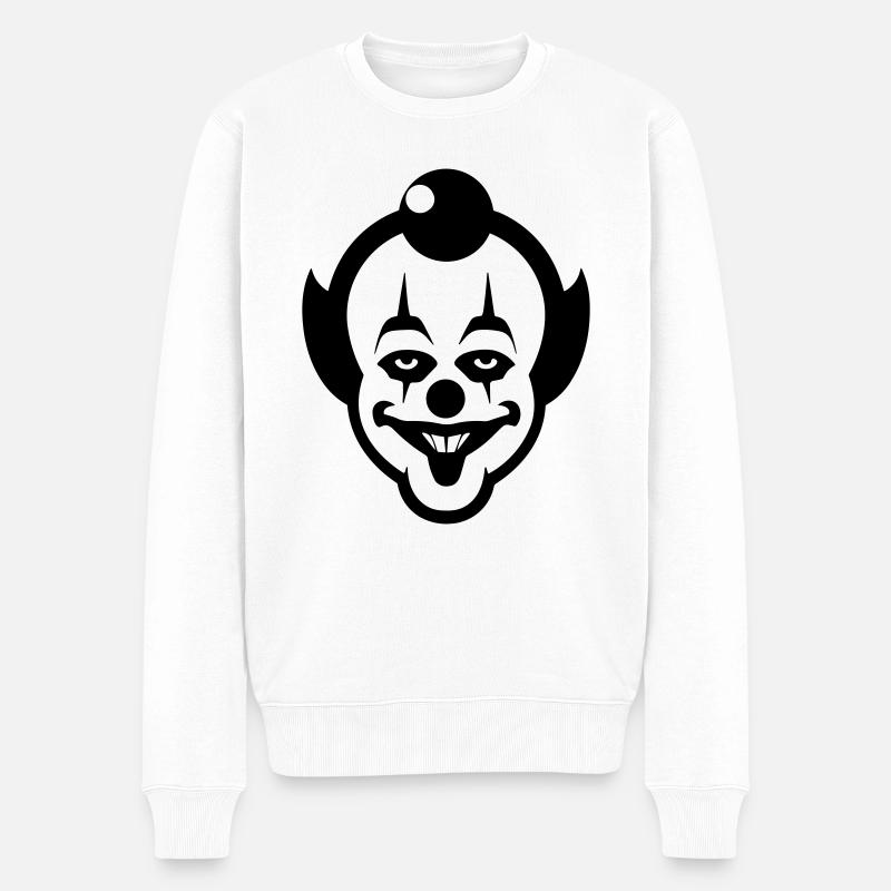 Clown - Pull Premium bio Homme - blanc