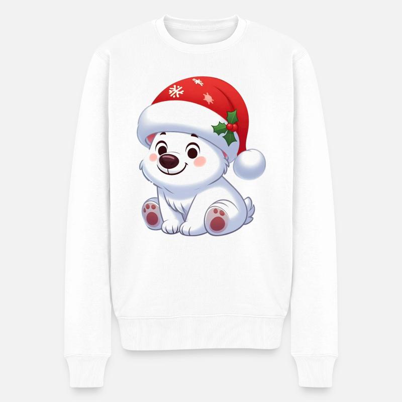 polar bear 13 - Pull Premium bio Homme - blanc