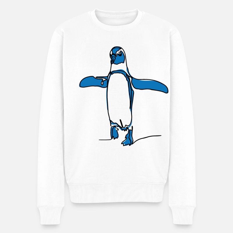 Pingoulin bleu - Pull Premium bio Homme - blanc