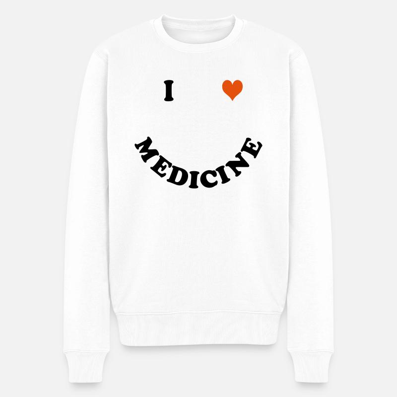 Medizin - Männer Premium Bio Pullover - Weiß