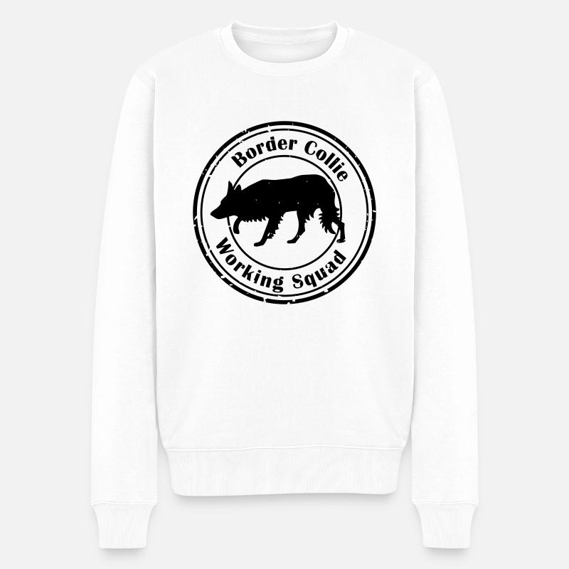 BC Working Squad - Männer Premium Bio Pullover - Weiß