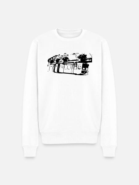 Monorail - Men's Premium Organic Jumper - white