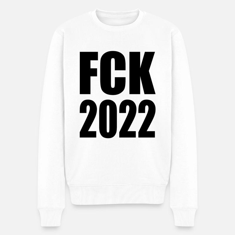 Fck 2022 - Männer Premium Bio Pullover - Weiß