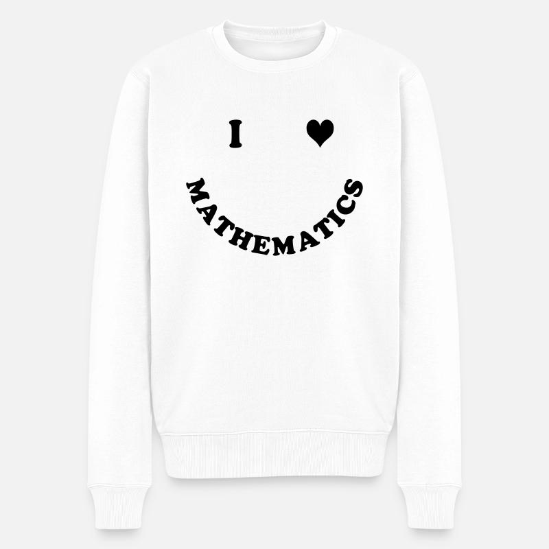 Mathématiques - Pull Premium bio Homme - blanc