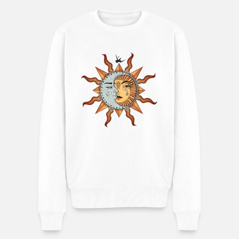 SOLEIL & LUNE - Pull Premium bio Homme - blanc