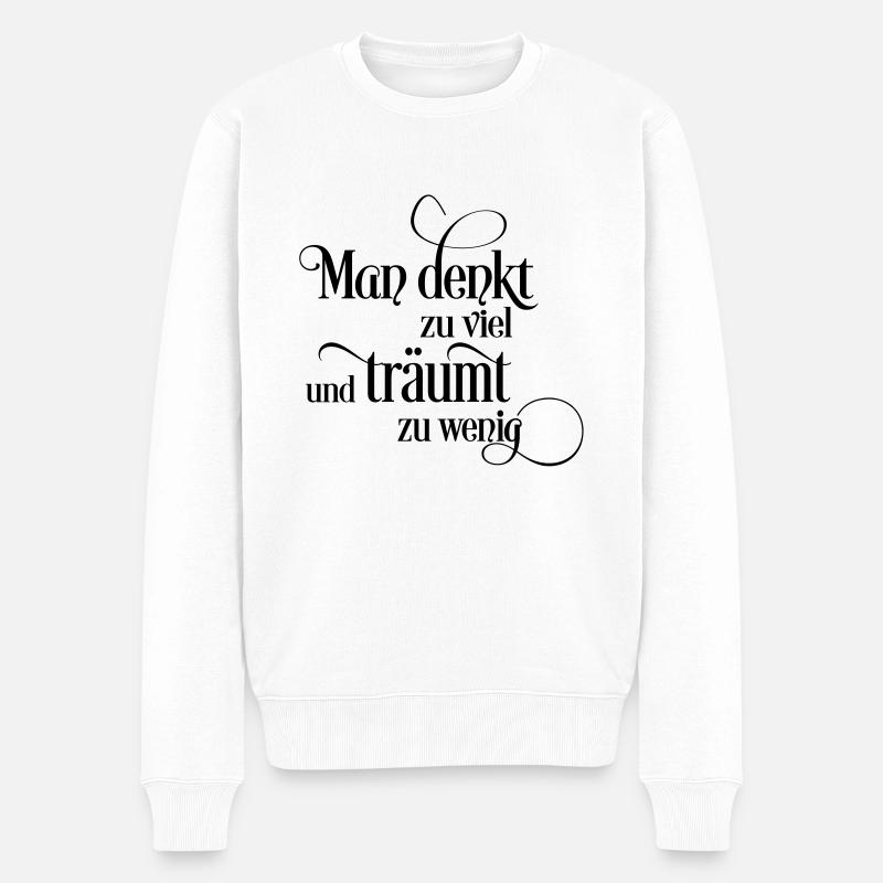 Traum - Männer Premium Bio Pullover - Weiß