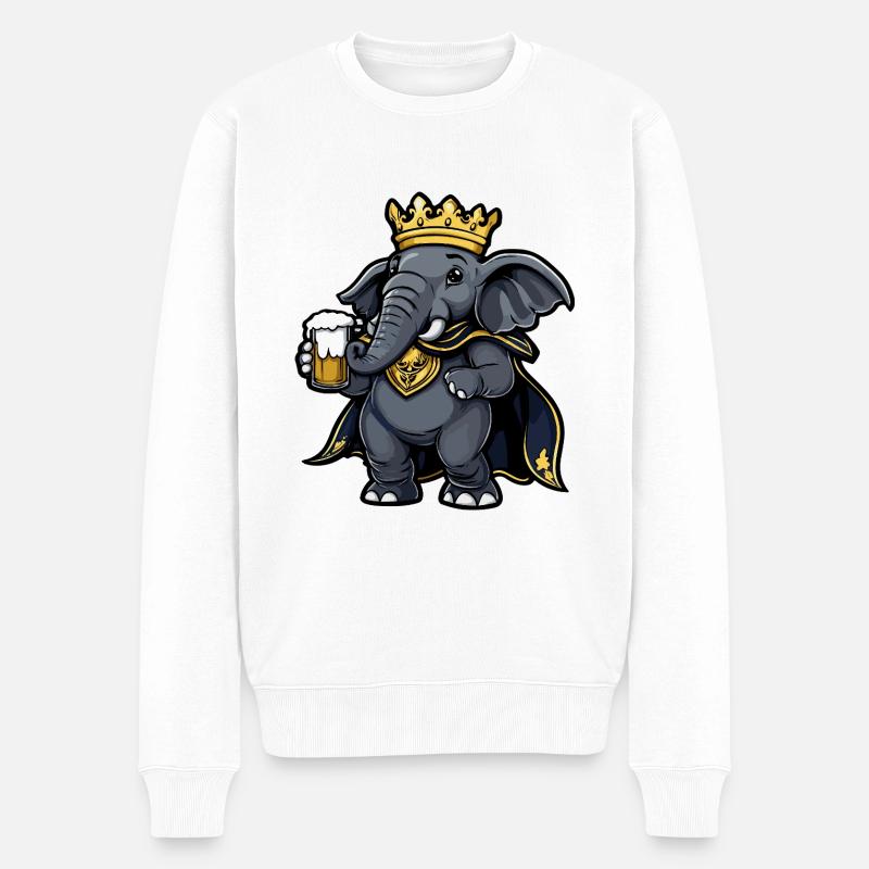 Mammut Bière Funny - Pull Premium bio Homme - blanc