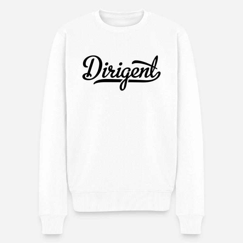 Chef d’orchestre - Pull Premium bio Homme - blanc