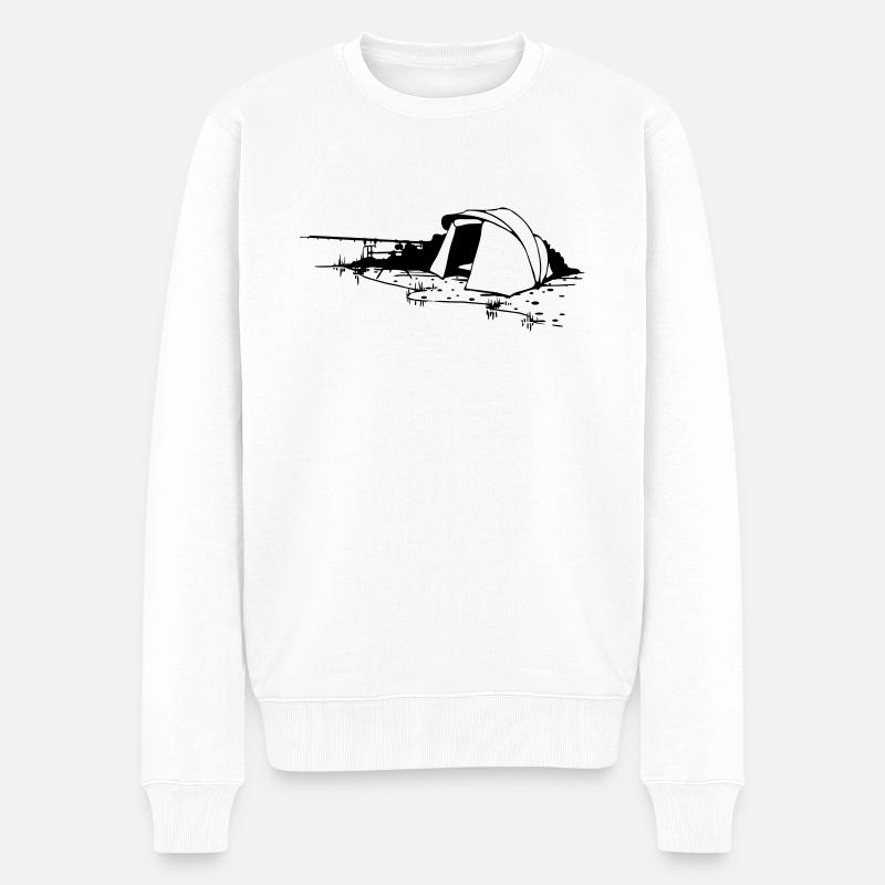 Bivvy - Männer Premium Bio Pullover - Weiß