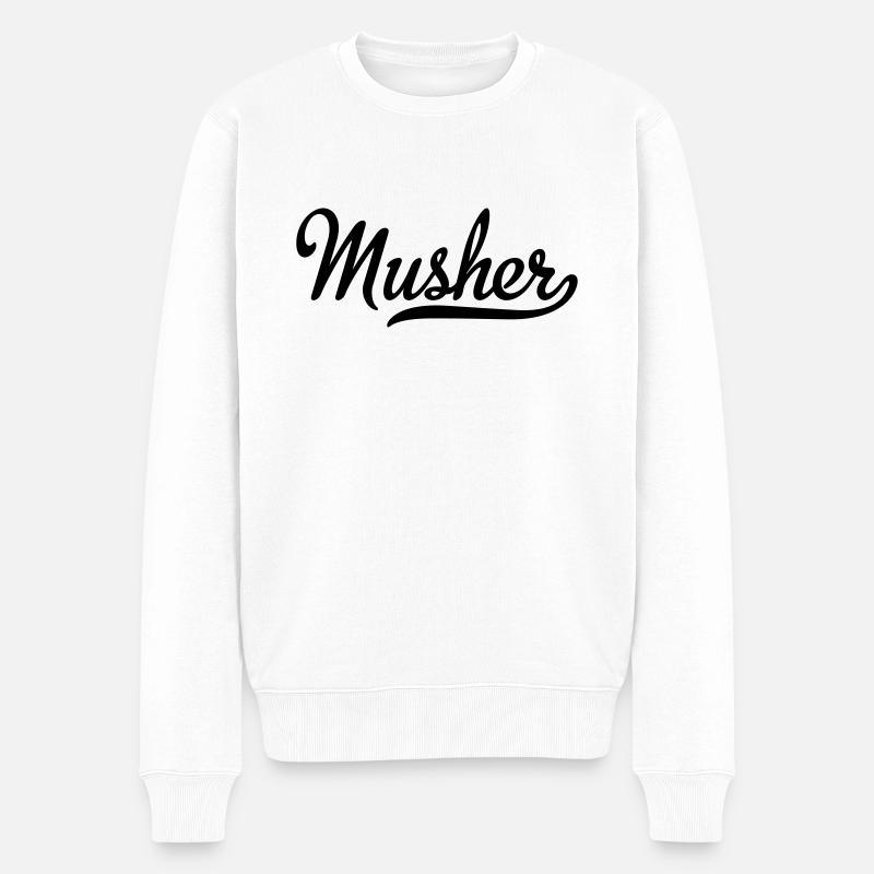 musher - Pull Premium bio Homme - blanc