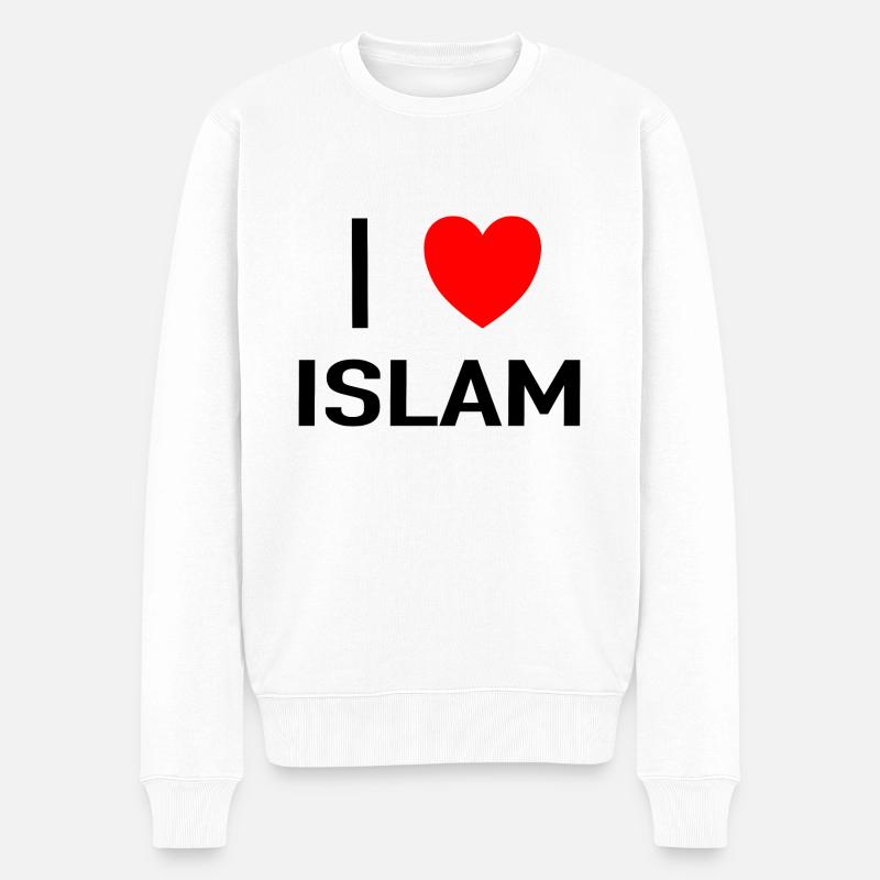 J’aime l’islam - Pull Premium bio Homme - blanc