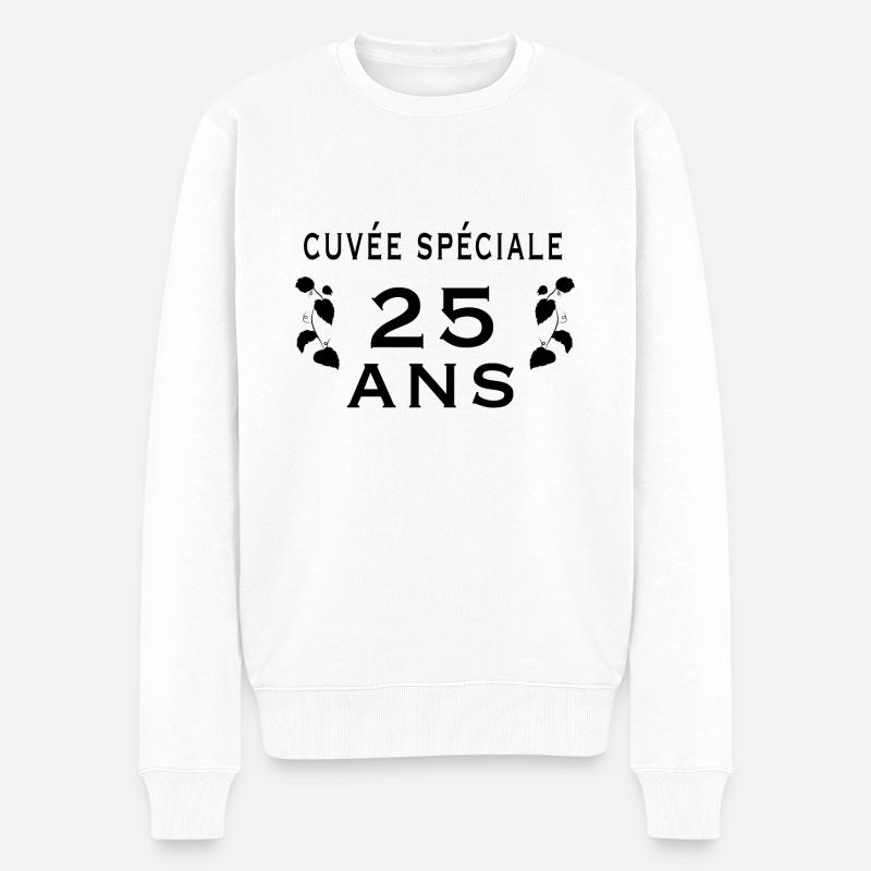 Cuvée spéciale 25 ans - Pull Premium bio Homme - blanc