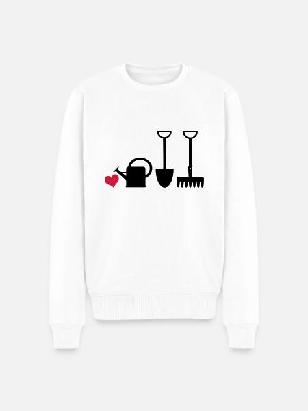 Gärtnerherz2 - Men's Premium Organic Jumper - white