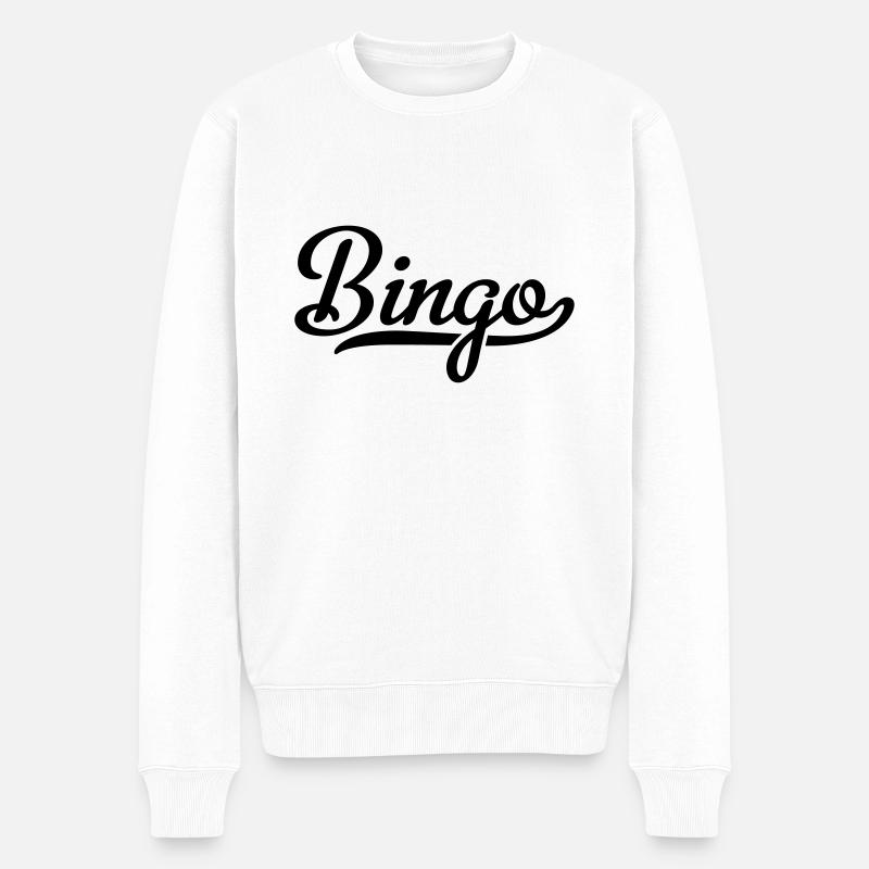 BINGO - Pull Premium bio Homme - blanc