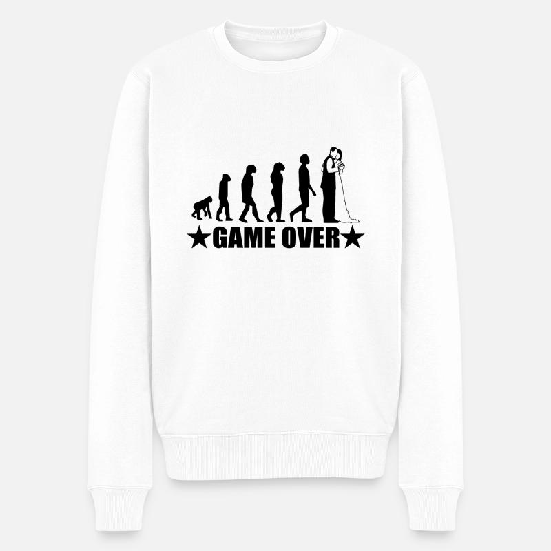 Junggesellenabschied - Männer Premium Bio Pullover - Weiß