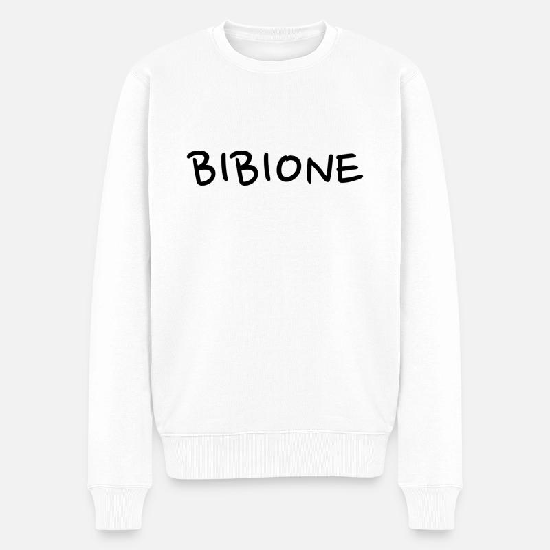 Bibione - Männer Premium Bio Pullover - Weiß