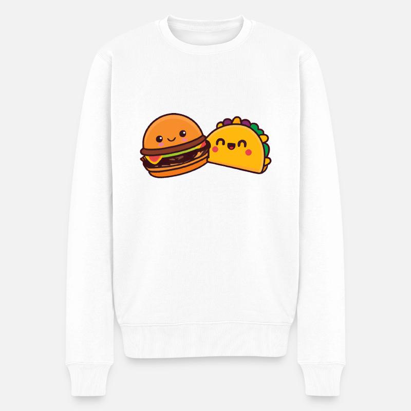 burger et Döner - Pull Premium bio Homme - blanc