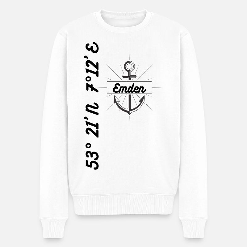 Emden coordonne le mode maritime - Pull Premium bio Homme - blanc