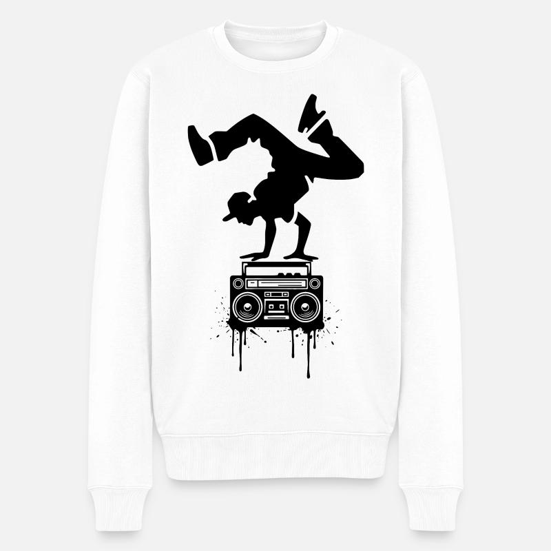 Dance  - Pull Premium bio Homme - blanc