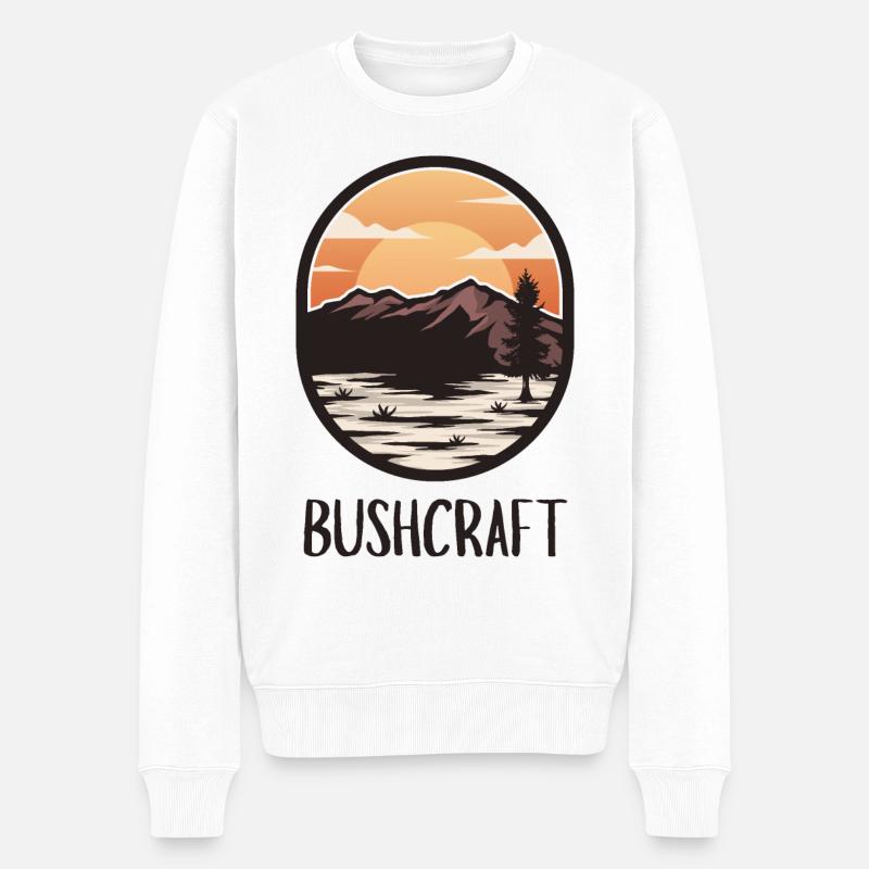 Survie en bushcraft - Pull Premium bio Homme - blanc