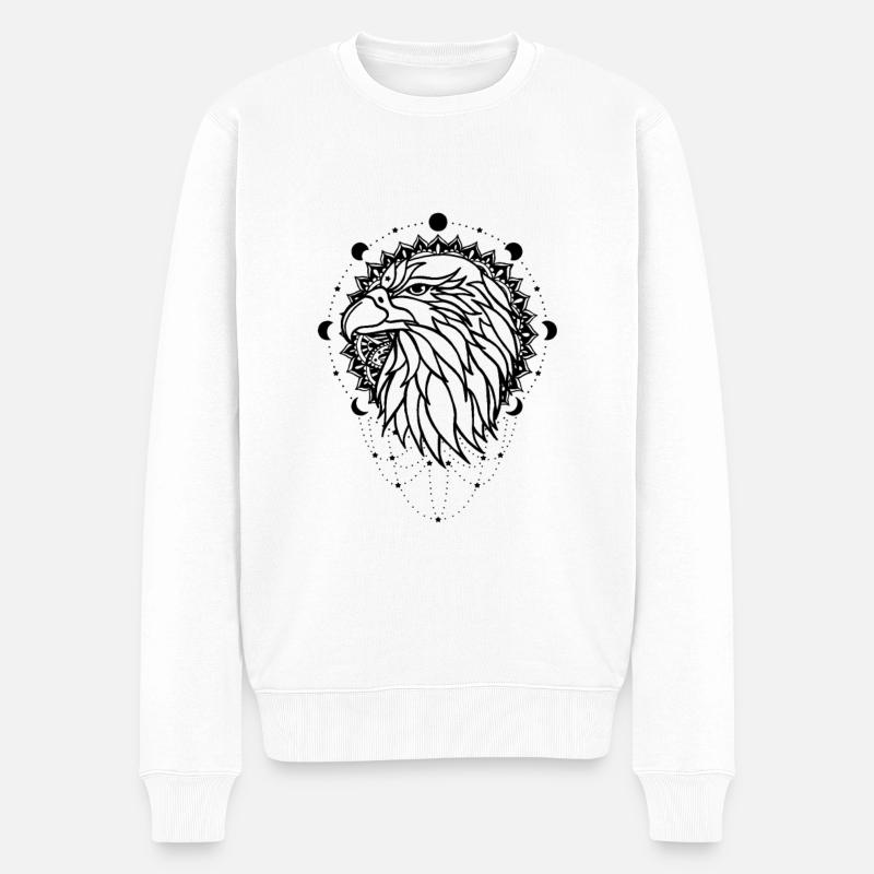 Aigle - animal de puissance - Pull Premium bio Homme - blanc