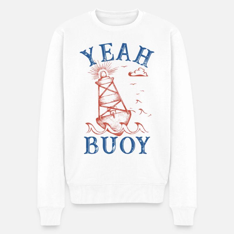 oui bouée Graphique - Pull Premium bio Homme - blanc