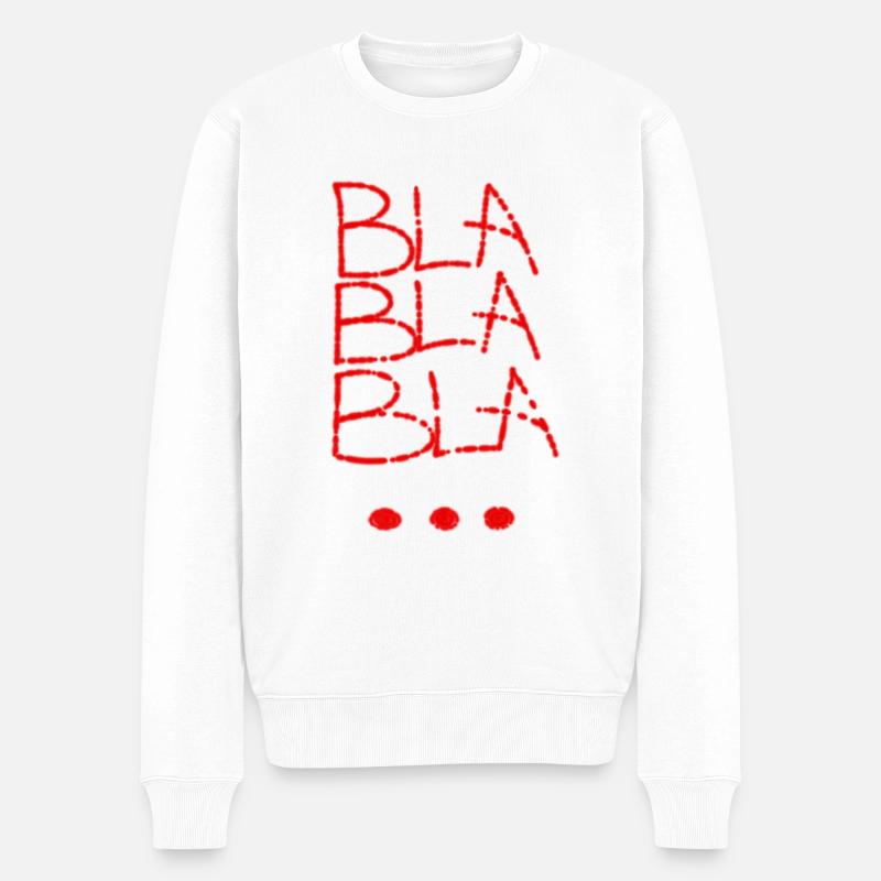 BLABLABLA... - Pull Premium bio Homme - blanc