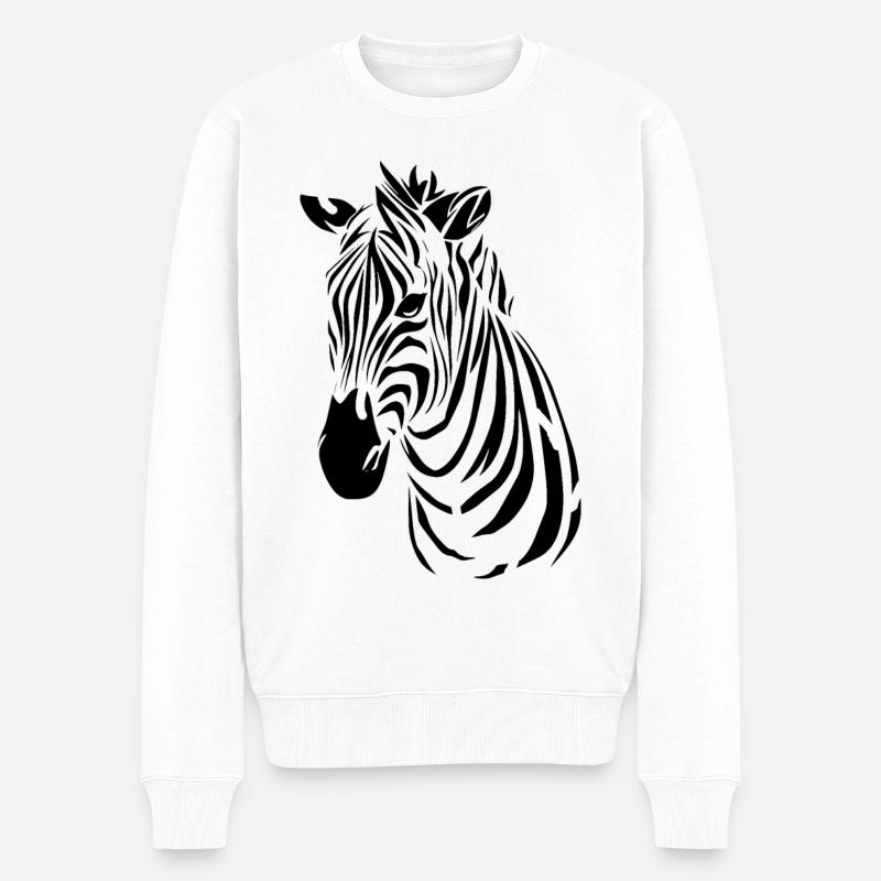 Zèbre - Pull Premium bio Homme - blanc