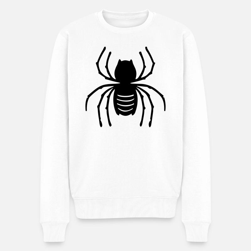 araignée - Pull Premium bio Homme - blanc