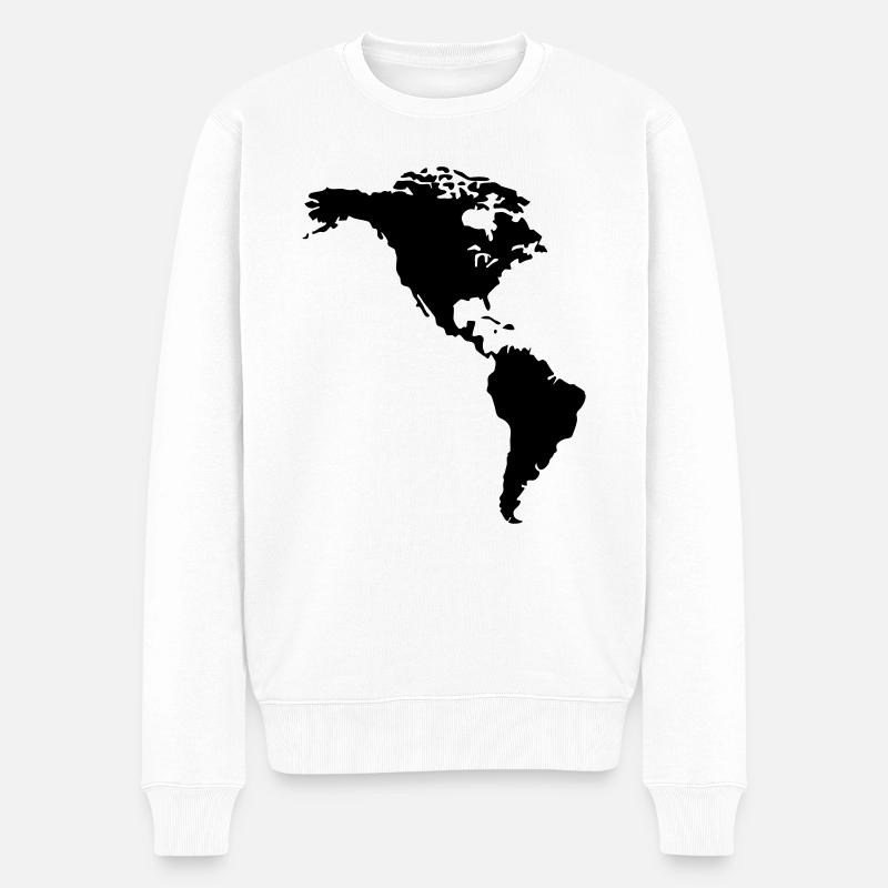 Amérique - Pull Premium bio Homme - blanc