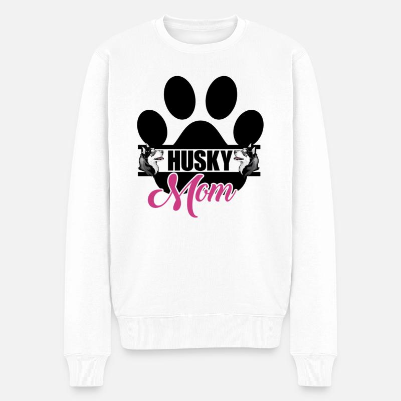 Husky Mom - Pull Premium bio Homme - blanc